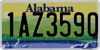 AL license plate 1AZ3590