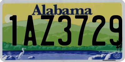 AL license plate 1AZ3729