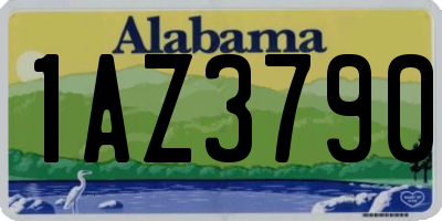 AL license plate 1AZ3790