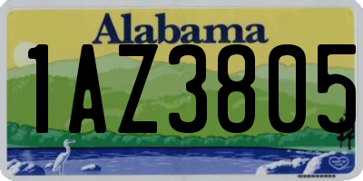 AL license plate 1AZ3805