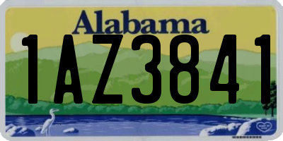 AL license plate 1AZ3841