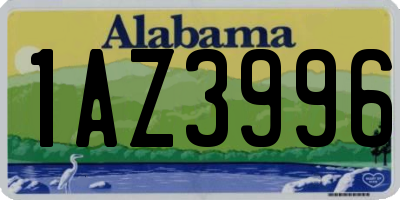 AL license plate 1AZ3996