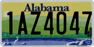 AL license plate 1AZ4047