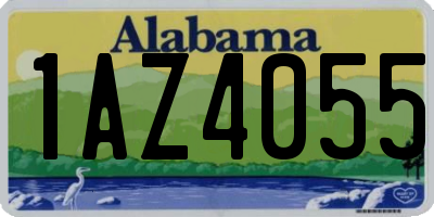 AL license plate 1AZ4055