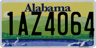 AL license plate 1AZ4064