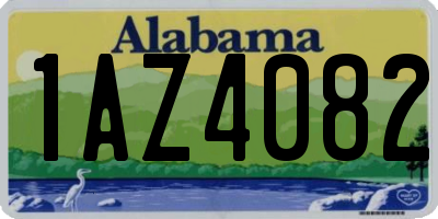 AL license plate 1AZ4082