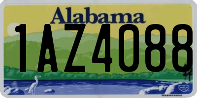 AL license plate 1AZ4088