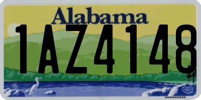 AL license plate 1AZ4148