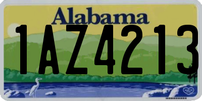 AL license plate 1AZ4213