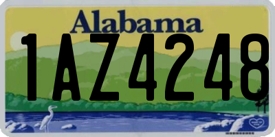 AL license plate 1AZ4248