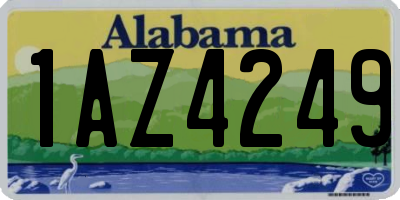 AL license plate 1AZ4249