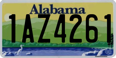 AL license plate 1AZ4261