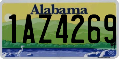 AL license plate 1AZ4269