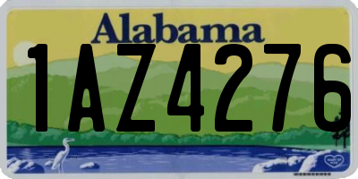 AL license plate 1AZ4276