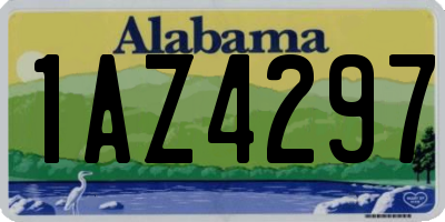 AL license plate 1AZ4297