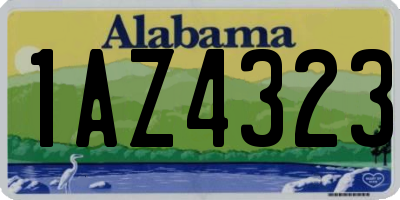 AL license plate 1AZ4323