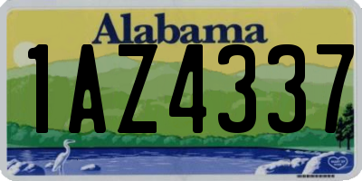 AL license plate 1AZ4337