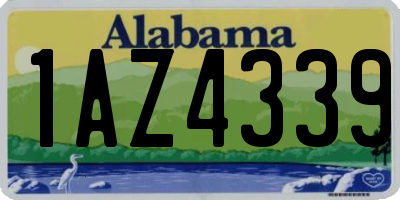 AL license plate 1AZ4339