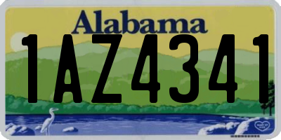 AL license plate 1AZ4341