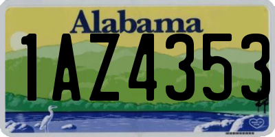 AL license plate 1AZ4353