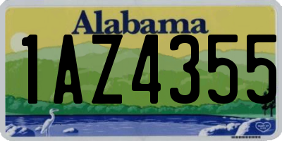 AL license plate 1AZ4355