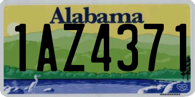 AL license plate 1AZ4371