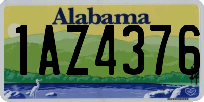 AL license plate 1AZ4376