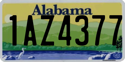 AL license plate 1AZ4377