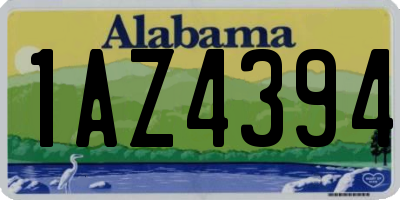 AL license plate 1AZ4394