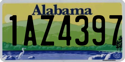 AL license plate 1AZ4397