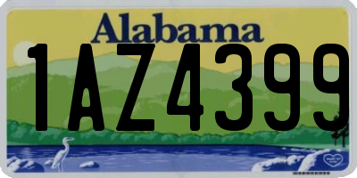 AL license plate 1AZ4399