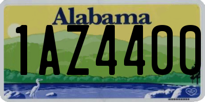 AL license plate 1AZ4400