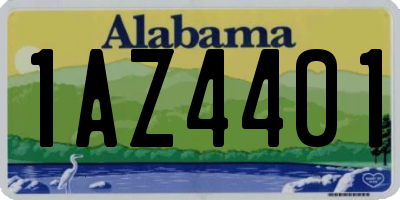 AL license plate 1AZ4401