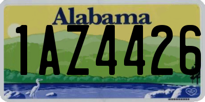 AL license plate 1AZ4426