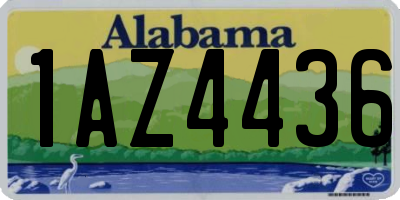 AL license plate 1AZ4436