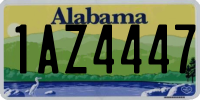 AL license plate 1AZ4447