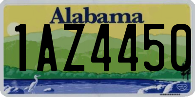 AL license plate 1AZ4450