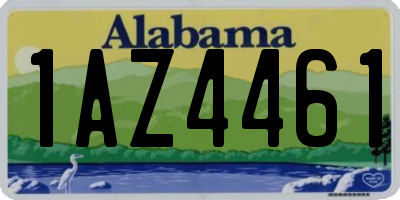 AL license plate 1AZ4461