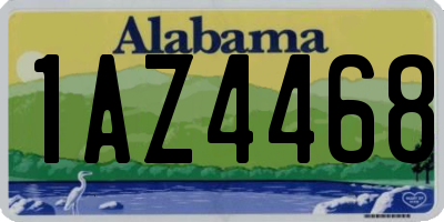 AL license plate 1AZ4468