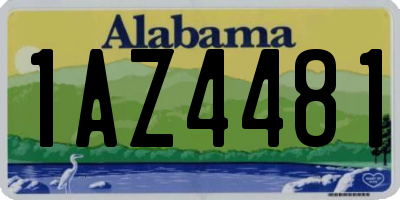 AL license plate 1AZ4481