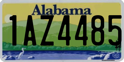 AL license plate 1AZ4485