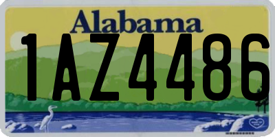 AL license plate 1AZ4486