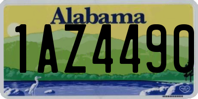 AL license plate 1AZ4490