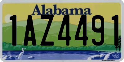 AL license plate 1AZ4491