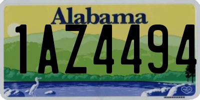 AL license plate 1AZ4494