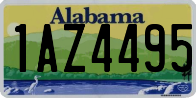 AL license plate 1AZ4495