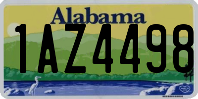 AL license plate 1AZ4498