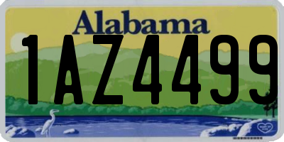 AL license plate 1AZ4499