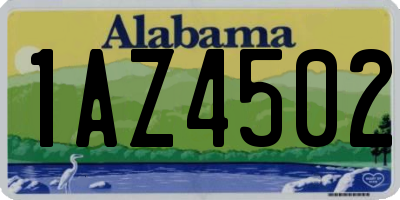 AL license plate 1AZ4502