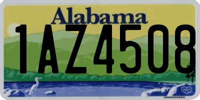 AL license plate 1AZ4508